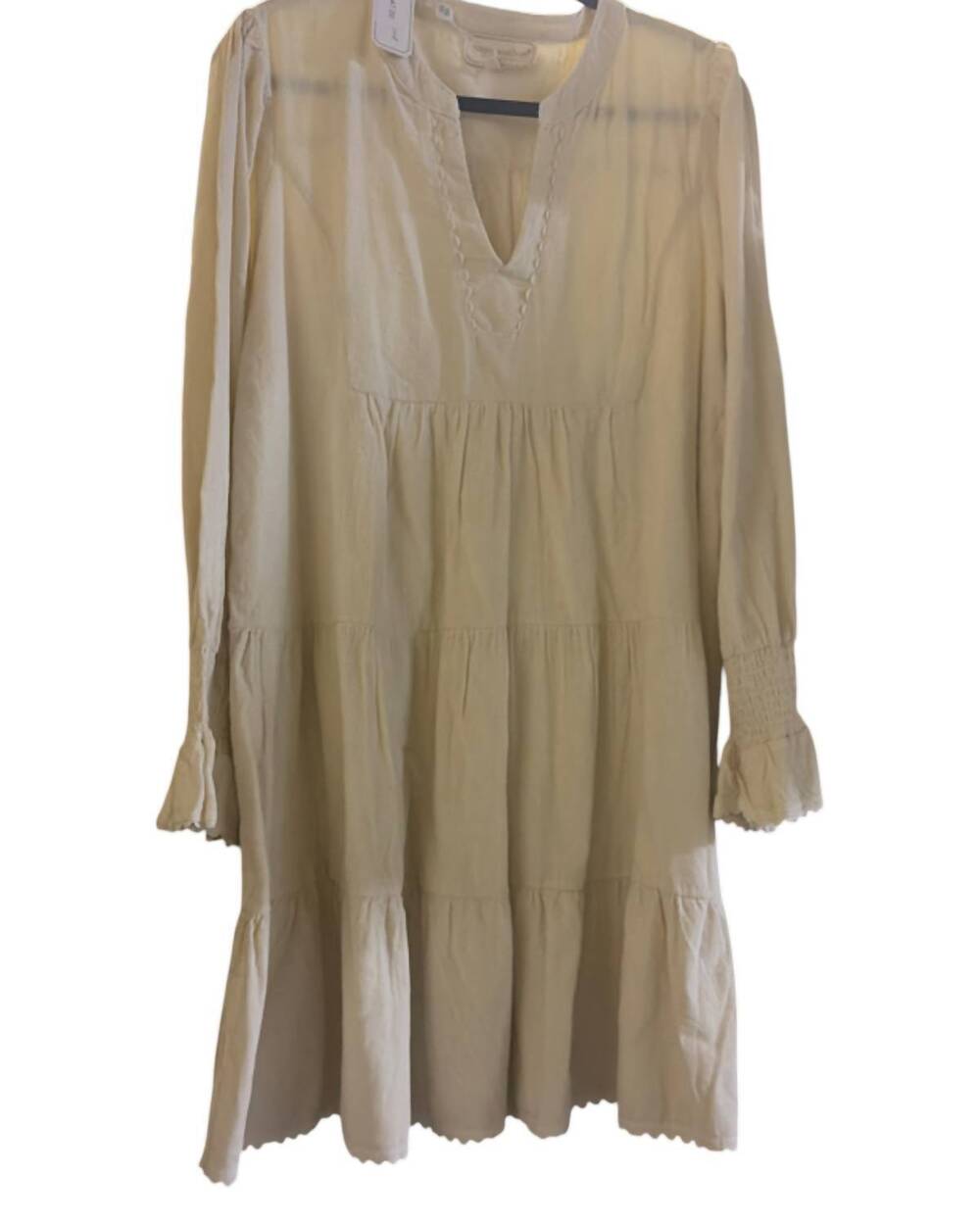 NEW SIMPLY SOUTHERN women's corduroy long sleeve dress in cream